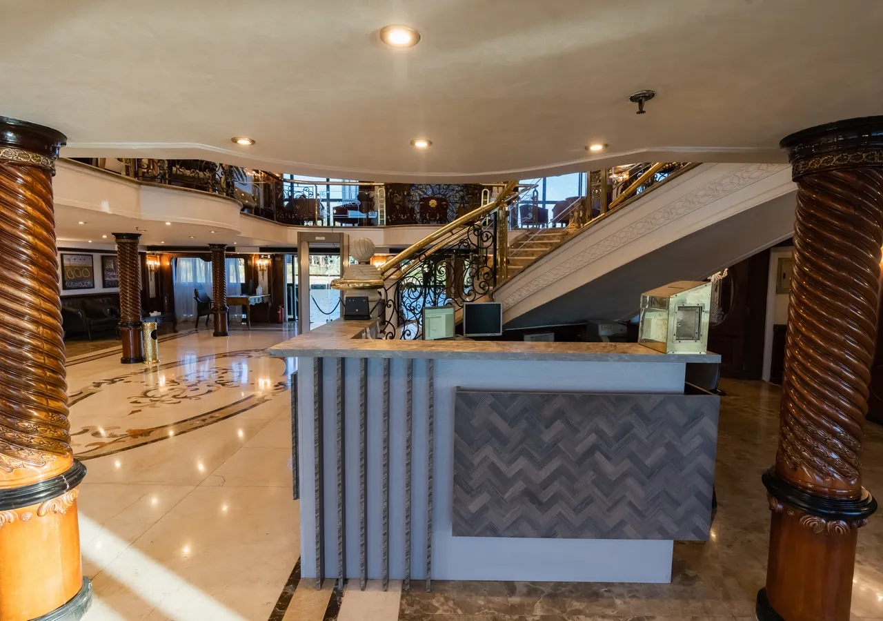 Lobby of the MS Monica Nile Cruise Nile cruise
